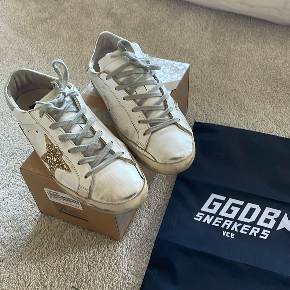 Golden Goose Exclusive Glitter Super-Star Sneakers